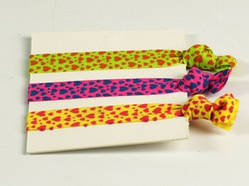 Гумка для волосся / Браслет 3 шт в наборі Серденька / Гумка для волосся / Браслет 3 шт в наборі Серденька 8x1 см