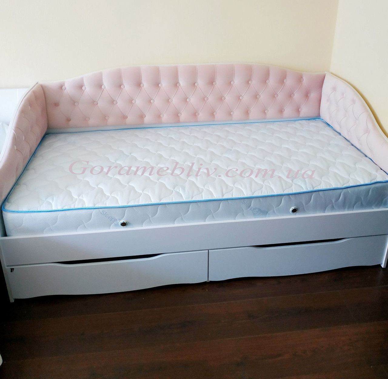 Детская и подростковая кровать "Л-9" (с мягкой спинкой) - фото 4 - id-p751083002
