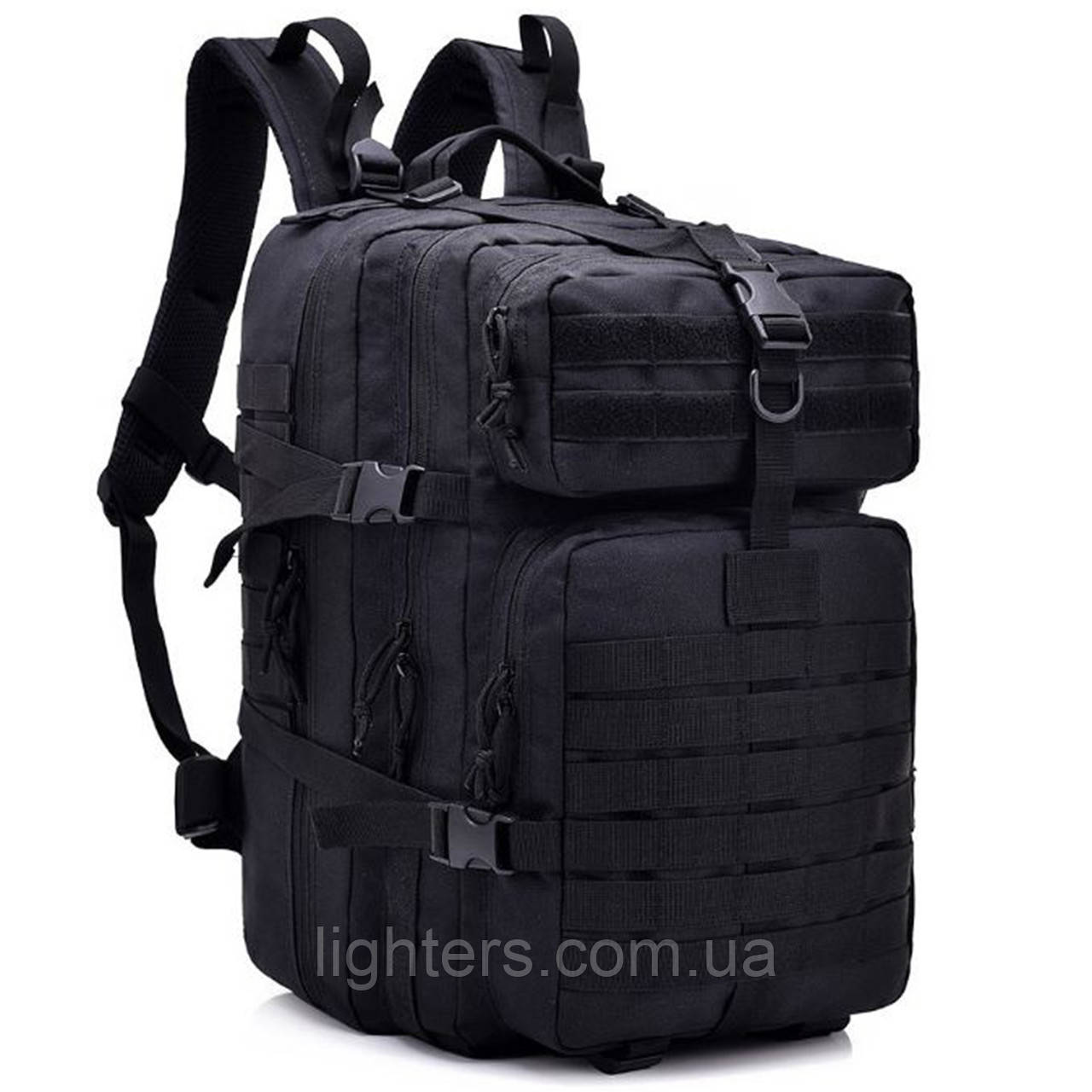 Тактичний армійський чорний рюкзак  50л Tosh LG-464, фото 1