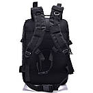 Тактичний армійський чорний рюкзак  50л Tosh LG-464, фото 2