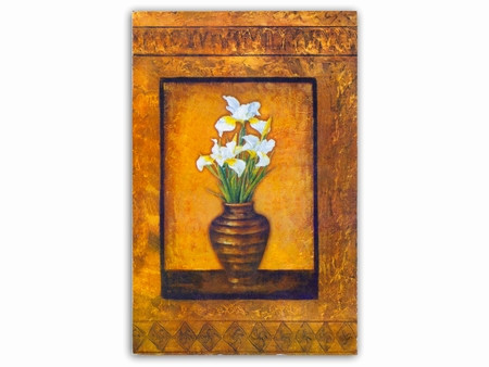 Картина Білі іриси / Картина Білі іриси 11x17x1 см, фото 1