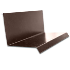 Примикання 50х100, 2 м, Планка примикання металева для покрівлі зі штробою, що Комплектують для покрівлі