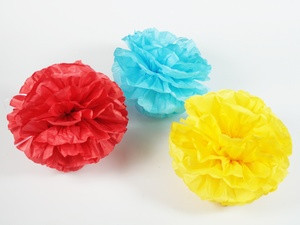 Прикраса для свята Куля Складна Смужка Папір Кольори в асорт. / Прикраса для свята Куля Складна Смужка Папір Кольори в асорт., фото 1