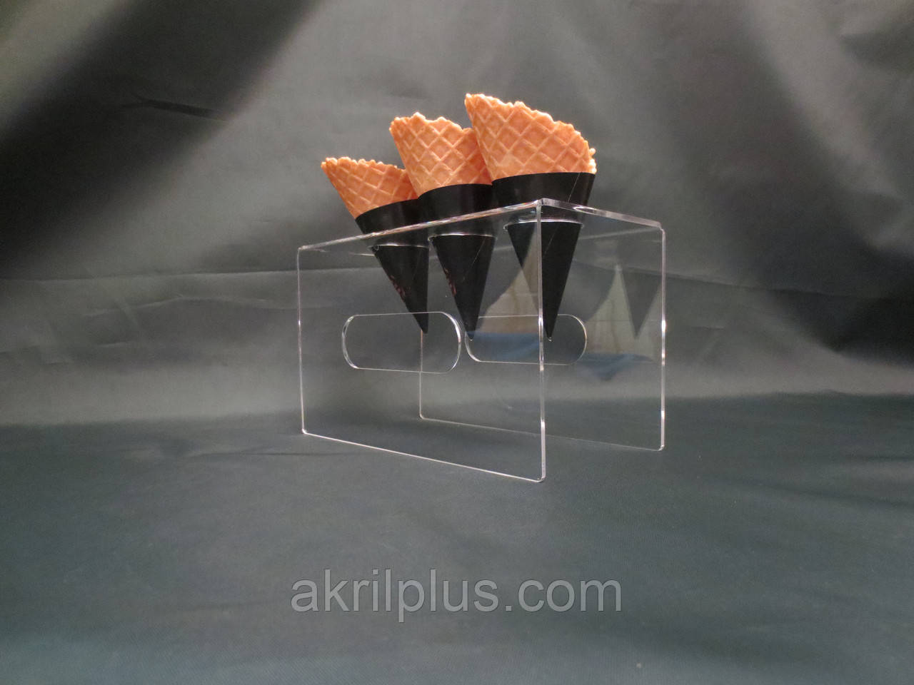 Тримач стійкап для вафельних ріжків на 3 шт.