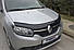 Дефлектор капоту мухобійка Renault Sandero Stepway 2013-2019 - тип: туреччина, фото 4