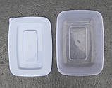 Харчовий контейнер пластиковий (судок) 2 літри (Горизонт) 7.5х22.5х17 см, фото 3