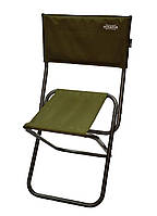 Стул туристический складной со спинкой, Рыбацкий раскладной стульчик походный для природы, Раскладной стул