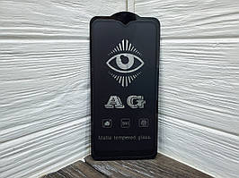 Матове захисне скло для Samsung Galaxy A01 чорне на весь екран