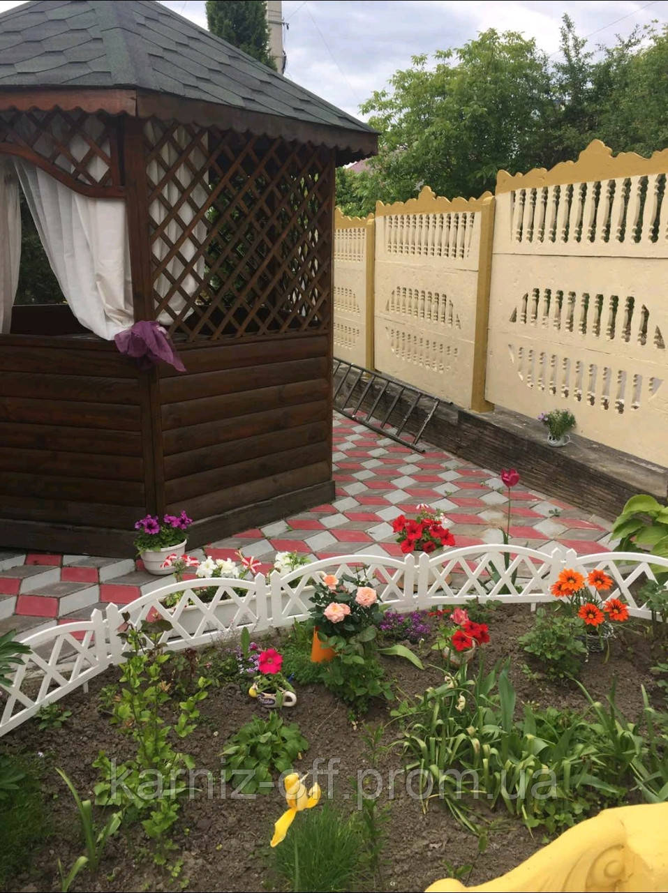 Садова огорожа декоративна ( пластик) 3 м.