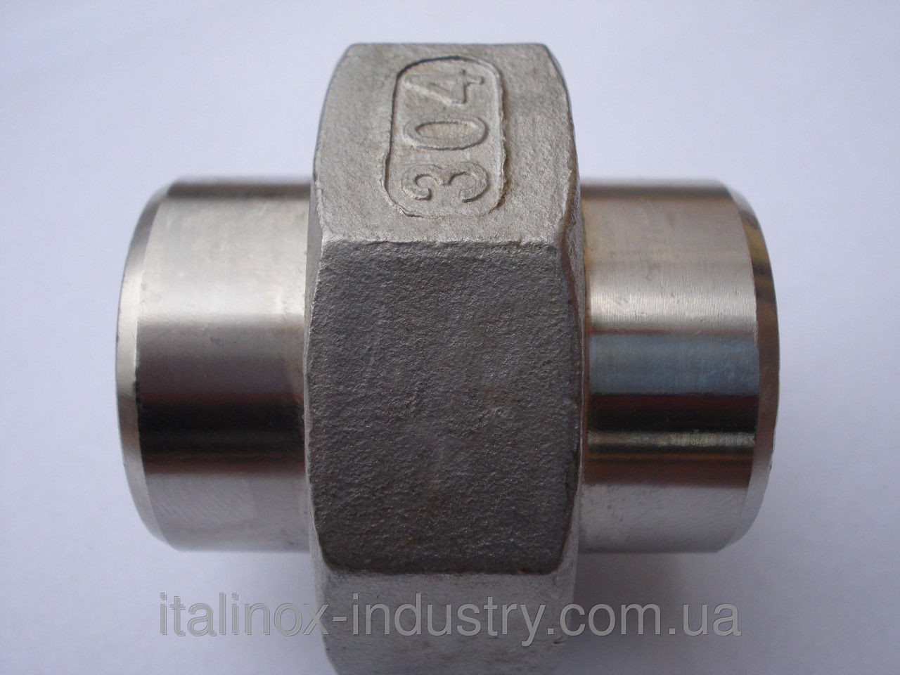 Муфта тип "американка"  нержавіюча сталь AISI 304 (08Х18Н10) S/S DN 15, фото 1