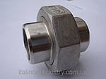 Муфта тип "американка"  нержавіюча сталь AISI 304 (08Х18Н10) S/S DN 15, фото 4