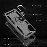 Чохол ударостійкий (протиударний) Getman для Samsung Galaxy A72 4G/5G A725 чорний під магнітний тримач, фото 3