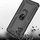 Чохол ударостійкий (протиударний) Getman для Samsung Galaxy A72 4G/5G A725 чорний під магнітний тримач, фото 4