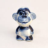 Фігурка Гжель Мавпочка Тоша Синя / Фігурка Гжель Мавпочка Тоша Синя 4x3x2 см, фото 2