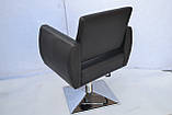 Перукарське крісло ГІДРАВЛІКА на круглій дискової або квадратної базі Бронкс (Bronx), фото 4