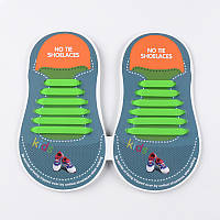 Силіконові шнурки для дітей Yuanfeng XD-204 6 + 6 салатові