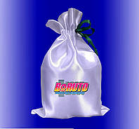 Мешочек для подарка белый с принтом Аниме Боруто 17х25 см / подарочный мешочек с логотипом