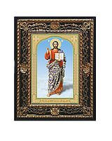Господь Вседержитель икона Спасителя в ажурной рамке на подставке