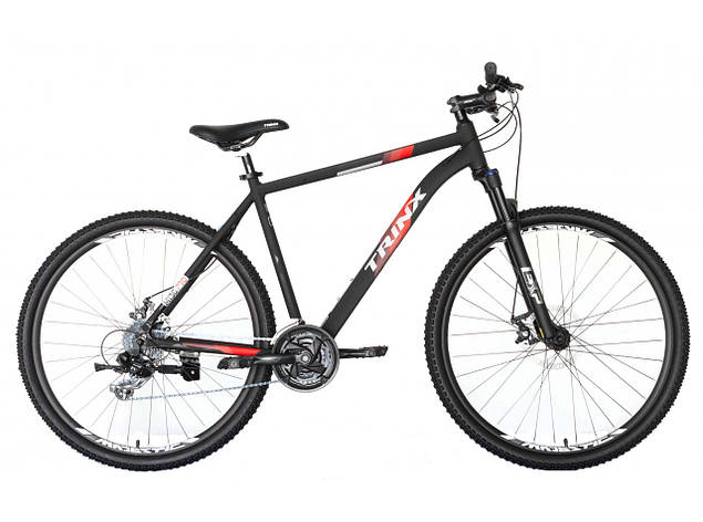 Велосипед TRINX M136 Pro 29"x19" Matt-black-Grey-Red, фото 1