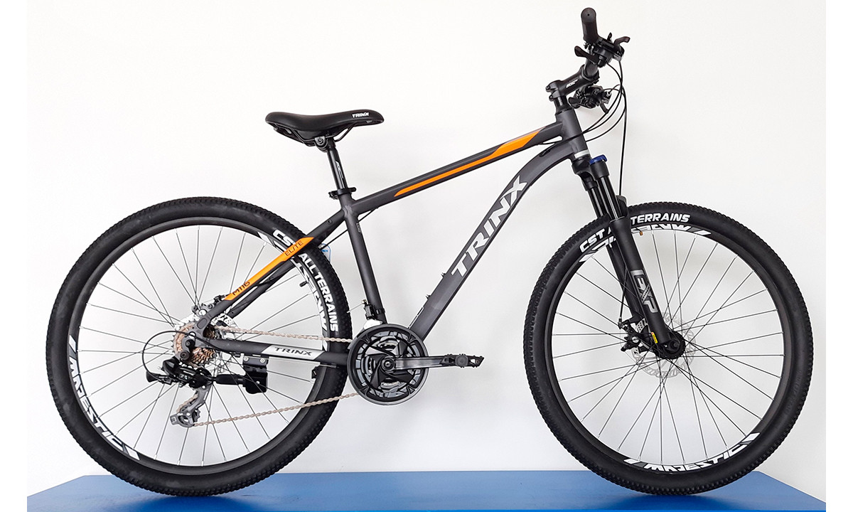 Велосипед TRINX M116 Elite 27.5"x17" Matt-Grey-Orange-Grey