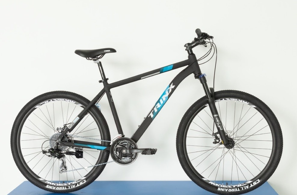 Велосипед TRINX M136 Elite 27.5"x17" Matt Black-Grey-Blue