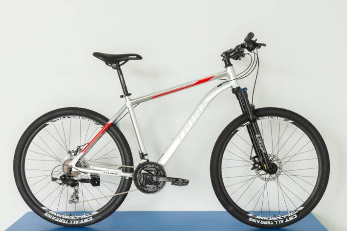 Велосипед TRINX M116 Elite 27.5"x17" Silver-White-Red, фото 2