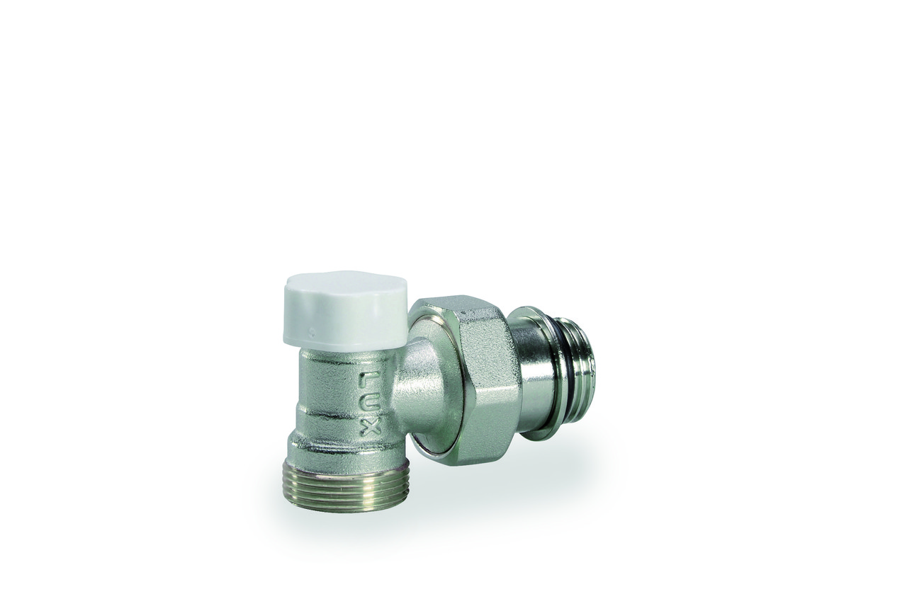 Кран радіаторний відсікаючий кутовий 1/2' o-ring (з ущільненням) Easy DS 139