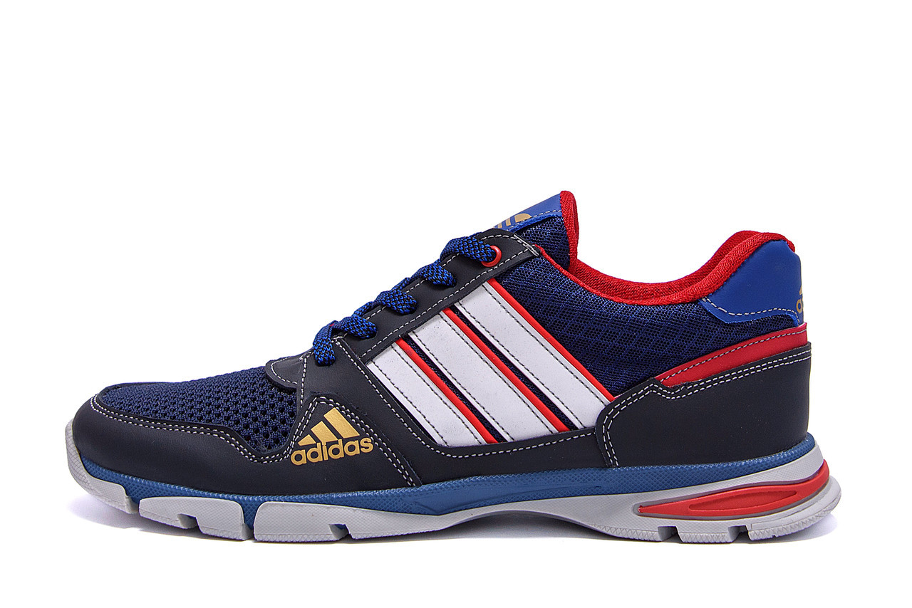 Чоловічі кросівки літні сітка Adidas Tech Flex Blue