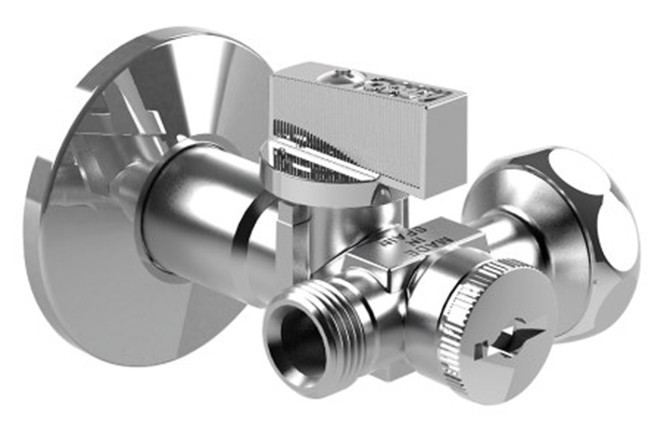 Кран приладовий DUAL 1/2Н х 3/4В х 3/8Н з фільтром