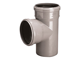 Трійник ПП рівнопрохідний внутр, каналізації 40х40/87° (3261452510), фото 1