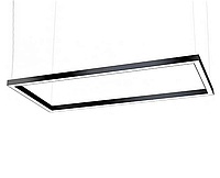 Прямоугольный алюминиевый подвесной LED светильник 1500x60см 128W