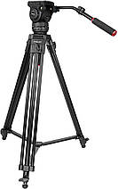 Штатив трипод Kingjoy VT2100L+ Штативна голова VT3530, фото 3
