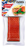 Лосось (сьомга) філе шматок слабосолений ТМ "Флотилія" 130 грамів