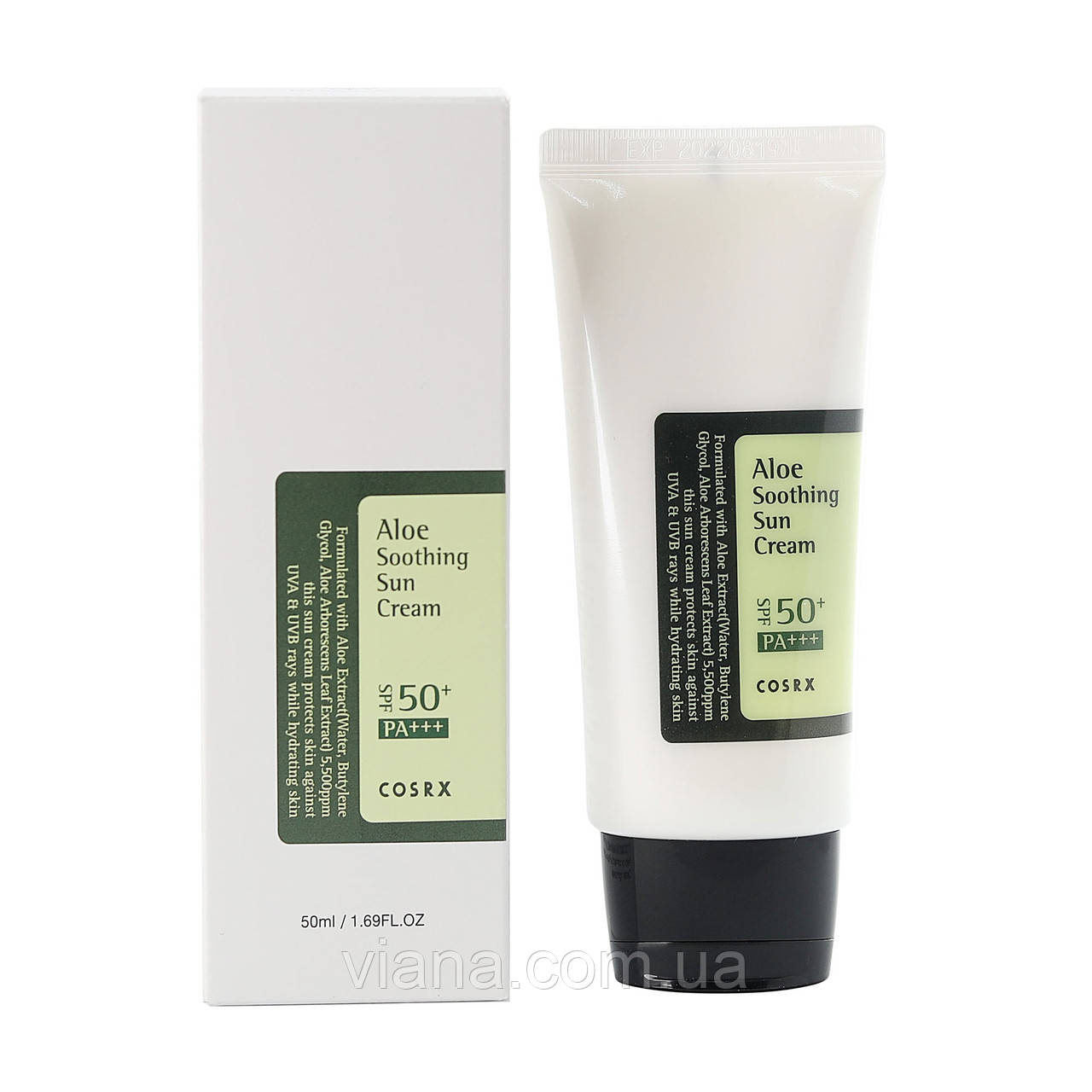 Сонцезахисний крем з екстрактом алое Cosrx Aloe Soothing Sun Cream SPF50 PA+++, 50 ml