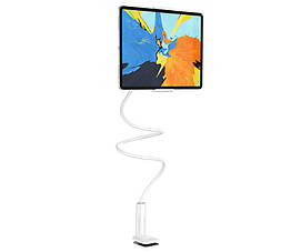 Тримач для планшета до 10,5" Borofone BH24 70 см. Гнучкий штатив на затискачі з тримачем для планшета