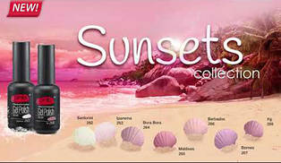 Гель-лаки PNB "Sunset Collection" (8 мл)