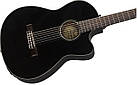 Класична гітара зі звукознімачем FENDER CN-140SCE BLK (Кейс в комплекті), фото 3
