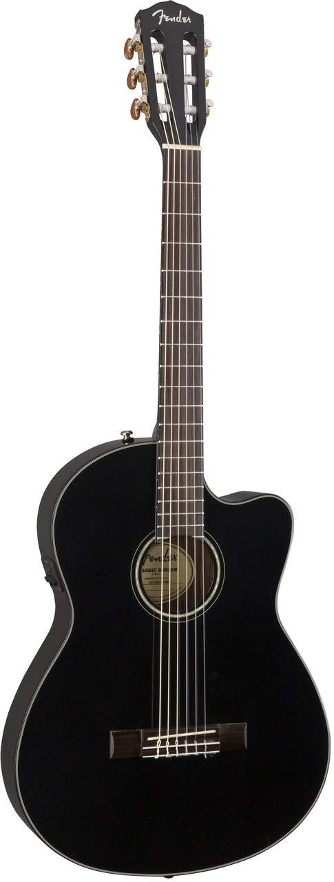 Класична гітара зі звукознімачем FENDER CN-140SCE BLK (Кейс в комплекті), фото 1
