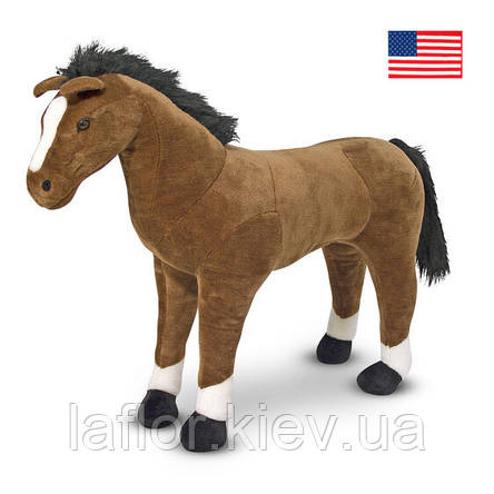 М'яка іграшка Великий плюшевий кінь Melissa&Doug, фото 2