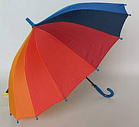 Детский зонт трость «Радуга» на 16 спиц