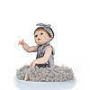 Силіконова колекційна лялька Reborn Doll дівчинка Емма 55 см Вінілова лялька реборн немовля, фото 6