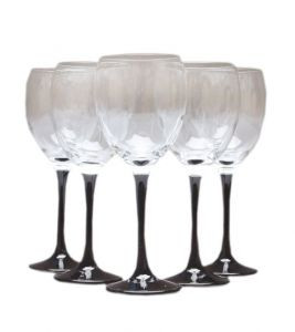 Набір келихів для вина 340 мл 6 шт Gurallar art craft