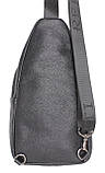 Сумка Чоловіча Шкіряна Через Плече Чорна R11, фото 4