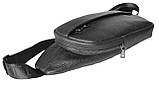 Сумка Чоловіча Шкіряна Через Плече Чорна R11, фото 3