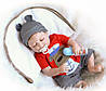 Силіконова лялька пупс Reborn Doll хлопчик Кирюша 55 см Колекційна вінілова лялька новонароджене немовля, фото 6