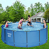 Каркасний басейн Bestway 5614S, 366 х 122, сходи, фільтр-насос, фото 2