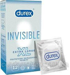 Презервативи Durex invisible XL ультратонкі збільшеного розміру # 12 шт.ІНКА