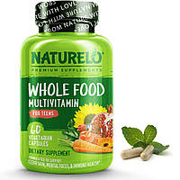 NATURELO Whole Food Multivitamin for teens витамины для подростков полученные из фруктов и овощей 60 капс
