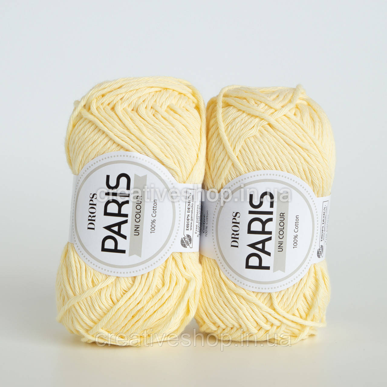 Пряжа DROPS Paris Uni (колір 19 light yellow)