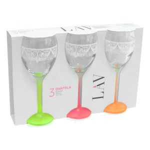 Набір келихів для вина venue sweet memories 245 мл 3 шт lav